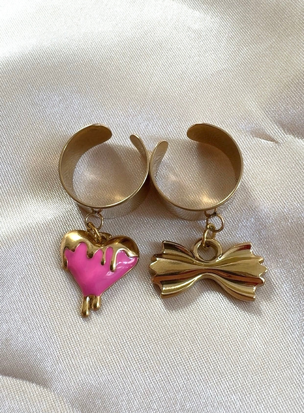 Duo de bague Julie - Acier Inoxydable