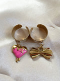 Duo de bague Julie - Acier Inoxydable