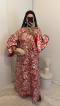 Robe brocard oversize | Rouge & Blanc