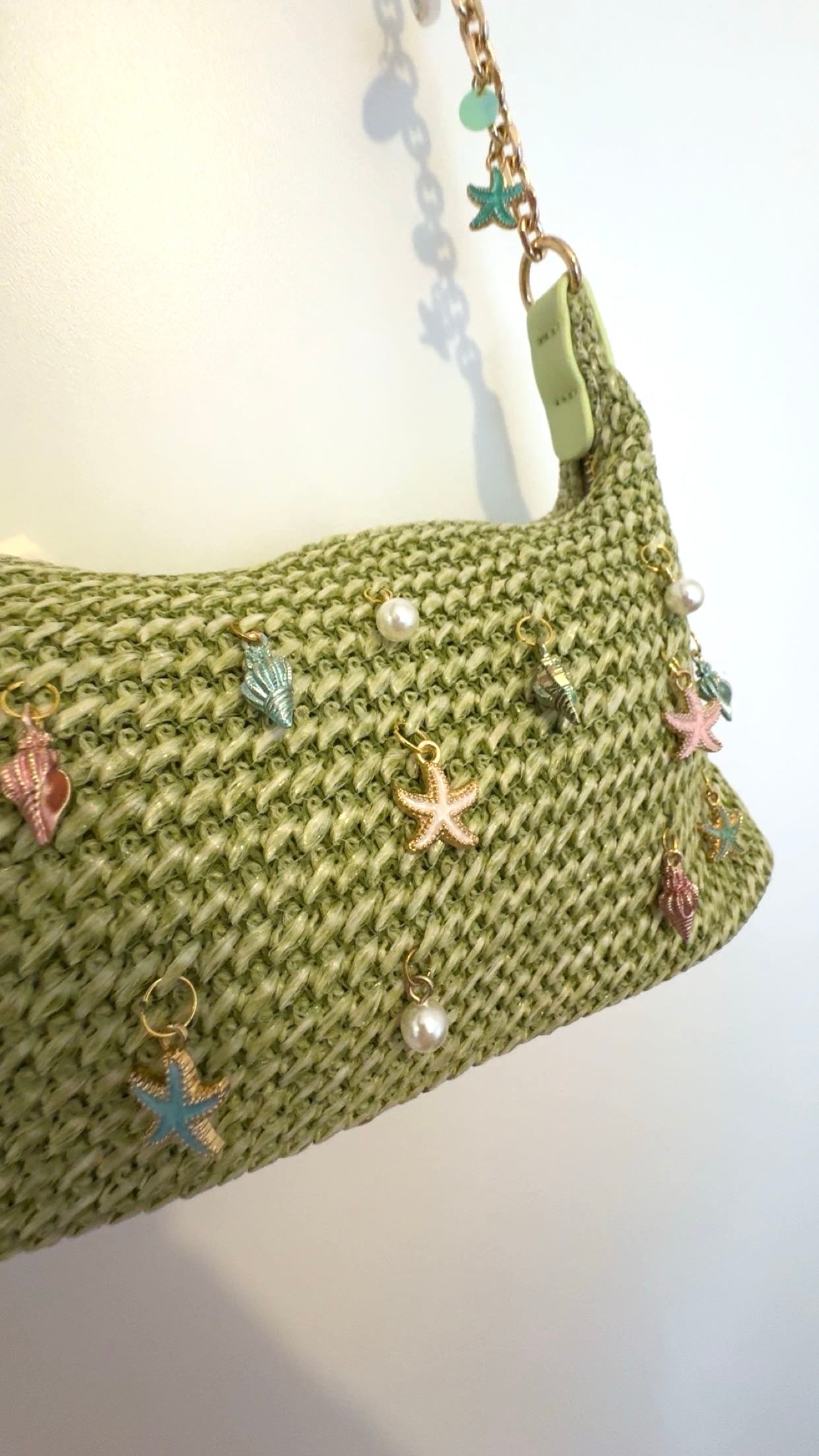 Sac Hawaï – Sac crochet vert personnalisé