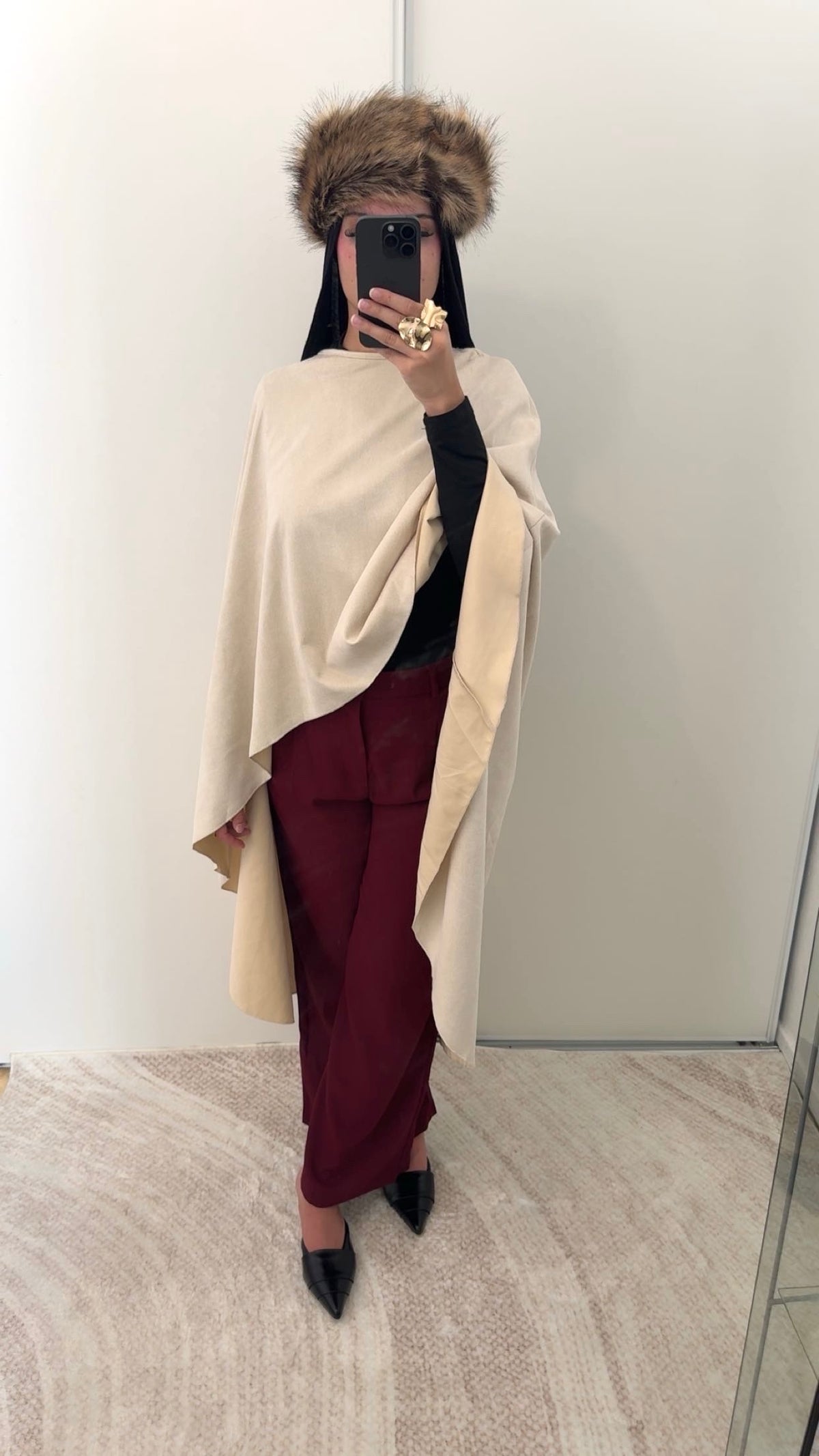 Pantalon fluide | Bordeaux