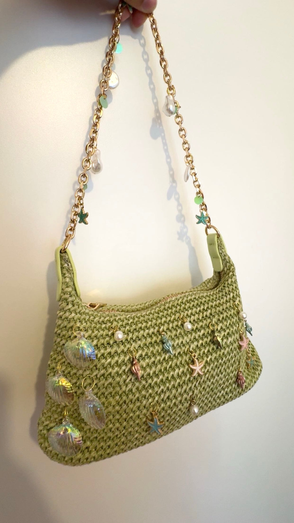 Sac Hawaï – Sac crochet vert personnalisé