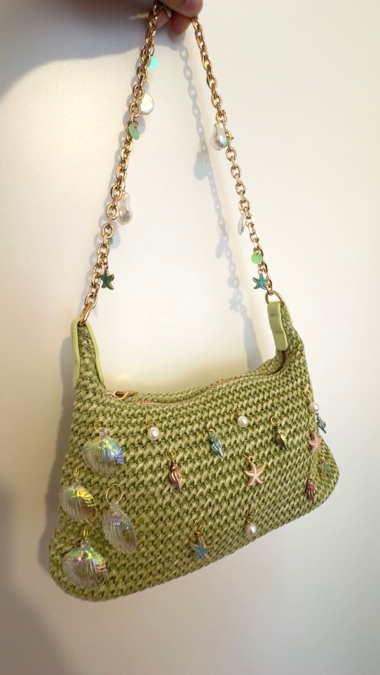 Sac Hawaï – Sac crochet vert personnalisé
