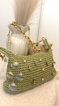 Sac Hawaï – Sac crochet vert personnalisé