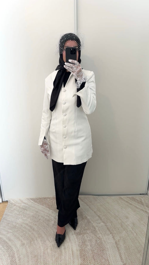 Blazer Prestige | Blanc [GAMME PREMIUM]