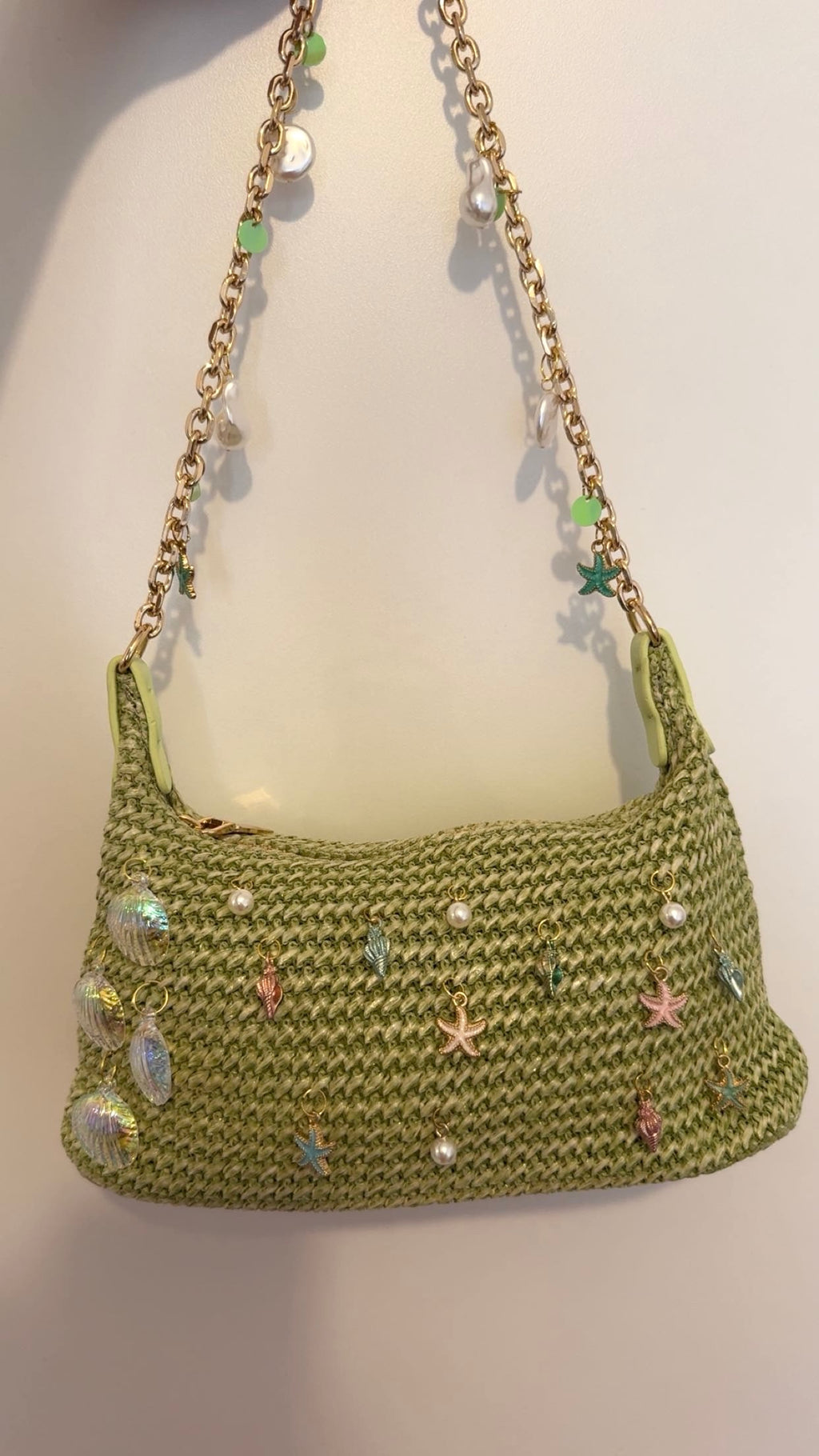 Sac Hawaï – Sac crochet vert personnalisé