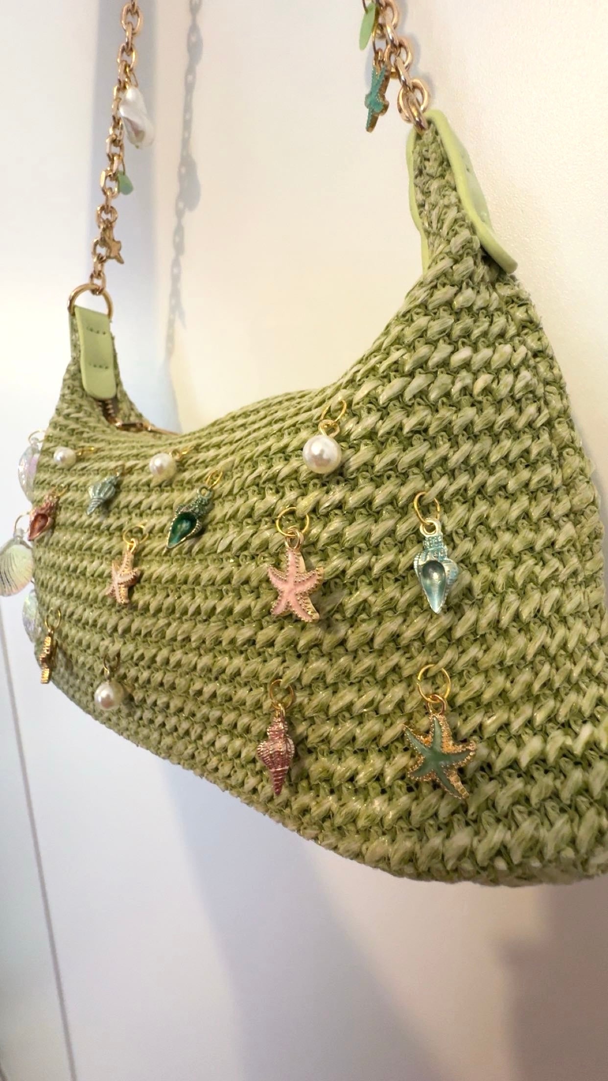 Sac Hawaï – Sac crochet vert personnalisé
