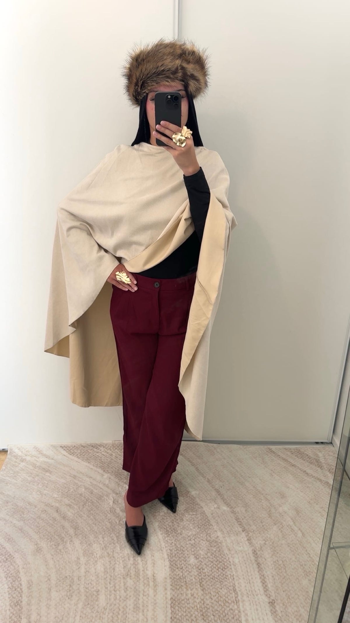 Pantalon fluide | Bordeaux